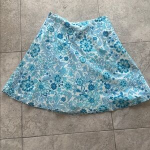Vintage GAP blue floral lined skirt.